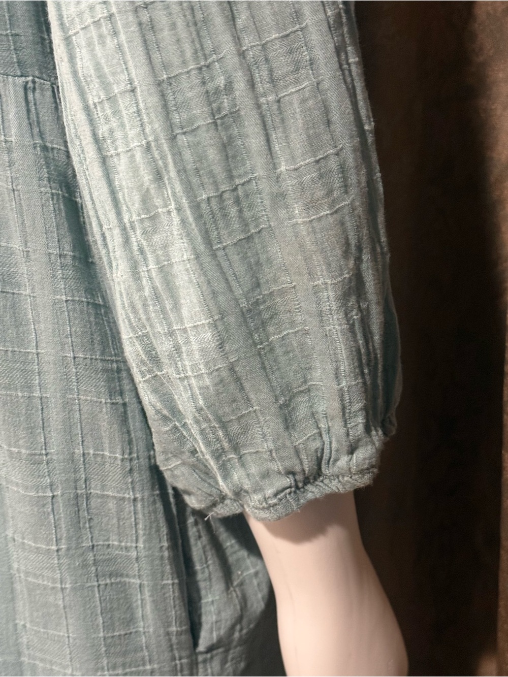 Knox Rose Seafoam Embroidered V-Neck Midi Dress - Picture 6 of 12